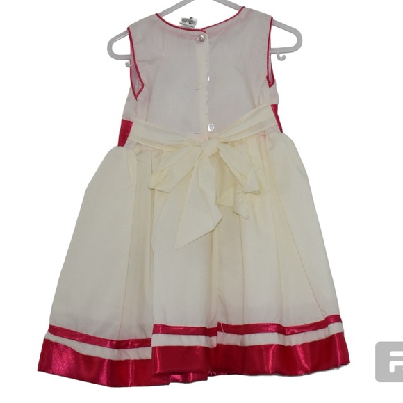 New Cute pink and beige dress made in Mexico size 2t - Picture 2 of 6